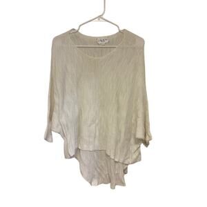 Feel the Piece Terre Jacobs Slouchy Lightweight Top White One Size